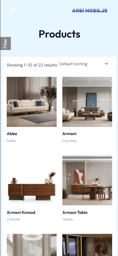 Arbi Mobilje mobile Products