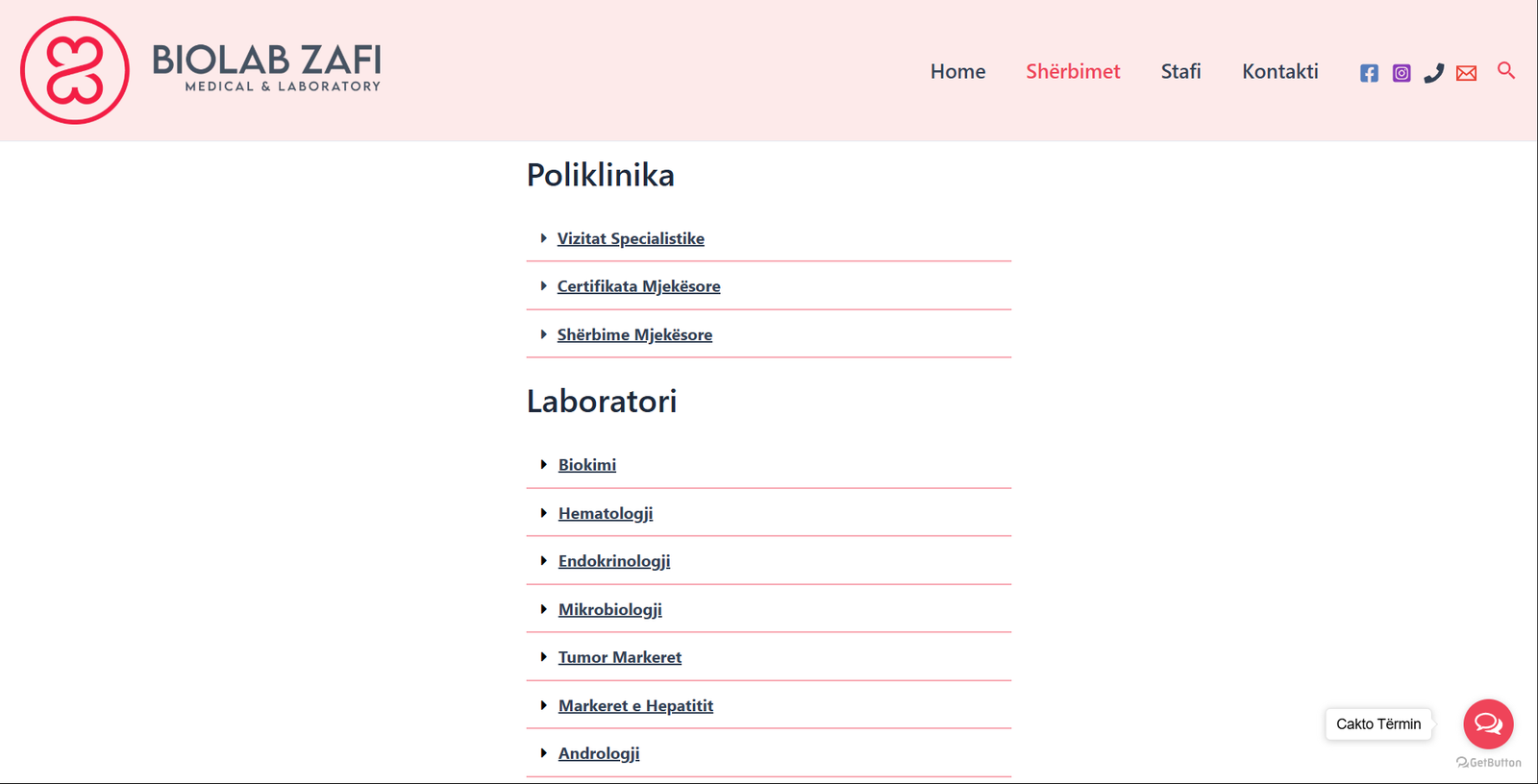 Biolab Zafi services page